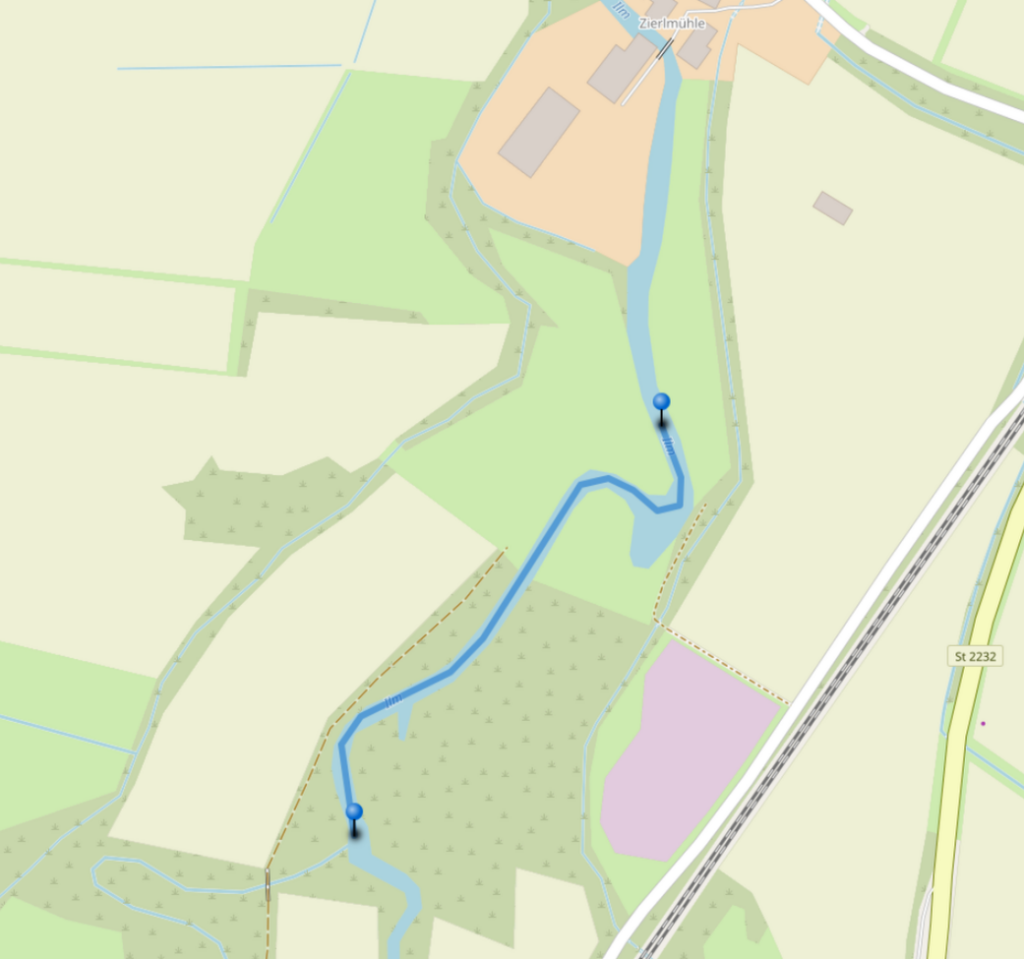 Strecke Walkersbach